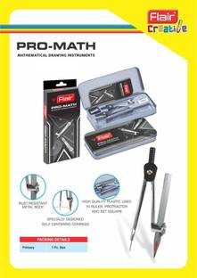 फ्लेयर Pro Math Mathematical Drawing Instruments ज्योमेट्री बॉक्स