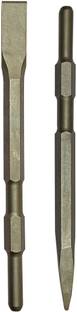 Inditrust Heavy duty Demolition Hammer Bit 1pc Flit and 1pc Point (17x280) Pack of 2 pc Hammer Drill