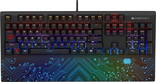 ZEBRONICS Zeb-Max Chroma Wired USB Standard Gaming Keyboard