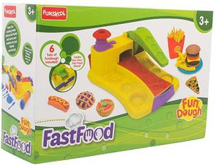 FUNSKOOL FUN DOUGH FAST FOOD CREATIVE , EDUCATIONAL, CLAY , GREAT GIFT FOR KIDS
