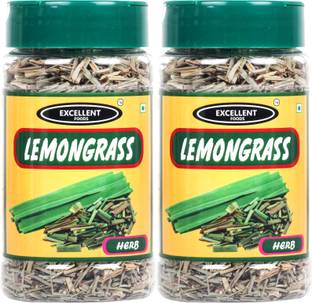 Excellent Foods LemonGrass Leaves Dried Premium Quality 25 Grams*2 Pack