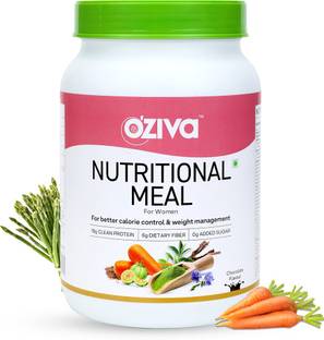 OZiva Nutritional Meal Replacement Shake for Weight management (Slim Shake for Women) Protein Cereal