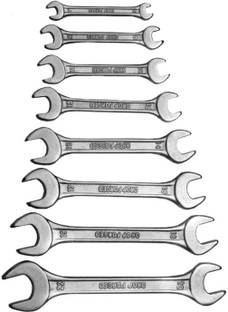 DHATRI TOOLS DOE SPANNER 8 PCS SET 6X22 Double Sided Open End Wrench