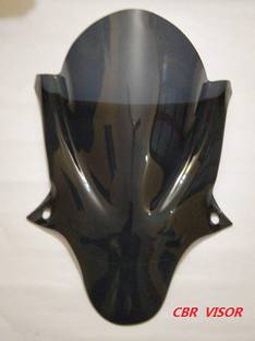 Miwings ONLY FOR CBR 150 WINDSHIELD BLACK Bike Windshield