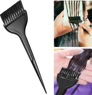 MYYNTI Hair Color Brush Hair Dyeing Wooden Handle Mehandi Brush for Men and Women Home and Salon Use (Brown, 1 PCS)