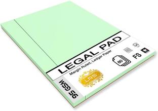 LRS Noting Sheet Pad - 95 GSM Paper - Pack of 5 Regular Note Pad Margin Rule 88 Pages