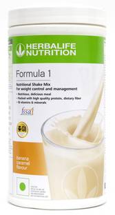 Herbalife Nutrition Formula 1 Nutritional Shake banana caramel Flavor Pack Of 1 For Weight Loss Nutrition Drink
