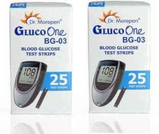Dr. Morepen Dr Morepen BG03 Glucometer 25 strips (Pack of 2) Glucometer