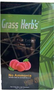 Grass Herbs Natural Fruit Extract Healthy Hair Dye , Black , NATURAL BLACK