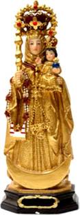Divine Creations Mother Mary Statue Our Lady of Velankanni for Altar Decorative Showpiece  -  15 cm