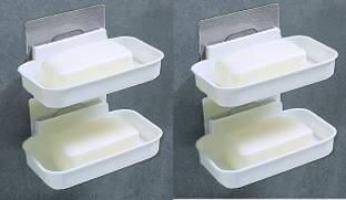 DAITORY Soap Dish, Simple and Creative Double-Sided Soap Holder Drainage Soap Dish, Shower Soap Dish, Soap Storage, Non-Slip Soap Dish