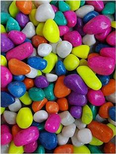 AFAST Multicolor Pabbles/Stone For Garden, Plants, Aquarium & Home Decor Marble Unplanted Substrate