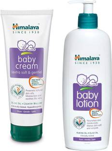 HIMALAYA Baby Cream 200 GM, Body Lotion 400 ML