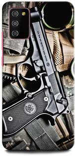 INTELLIZE Back Cover for SAMSUNG M02s SM-M025FZRFINS GUN, PISTOL, ARMY, WEAPON, REVOLVER, MILITARY