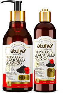 Atulya Hibiscus & Black Seed Shampoo + Hair Oil