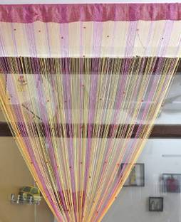 Radhey Radhey Decor 213 cm (7 ft) Door PVC Room Darkening Curtain Single Curtain