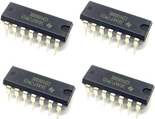 INVENTO 4Pcs 4068 IC CD4068BE Logic Gate IC AND/NAND Gate, CD4068, 8 Input, 6.8 mA, 3 V to 18 V, DIP-14 Automotive Electronic Hobby Kit