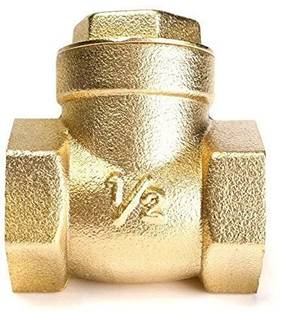 PMW 1/2 Inch Diameter - Half Inch - Horizontal Check Valve - Brass - Heavy - Pack Of 1 Check Valves