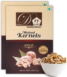 Dry.Mart Premium Fresh Walnut Kernels/Walnuts without Shell/Akhrot Giri, Healthy & Delightful, Used for Snacking, Ingredient for Recipes, Cuisines & Desserts, Vaccum Pack Walnuts
