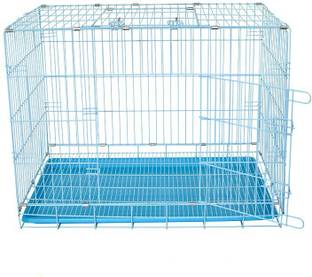 Petzlifeworld High Quality Powder Coated Heavy Weight Metal Puppy / Small Dog Cage 2 Feet Foldable Single Door Dog Cage