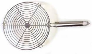 madina Hand Toast Grill Stand, Bread Papad, Roti Stand Roasting net Rack (Round Shape) 10 Slice Toast Rack