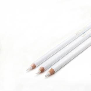 Funity Set of 3 White Charcoal Pencil Set for Sketching, Drawing and Other Artistic Work