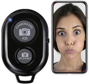 ST TRENDZ Bluetooth Shutter Remote Compatible Selfie Stick & Tripod All Mobile Camera Remote Control (Black)  Camera Remote Control