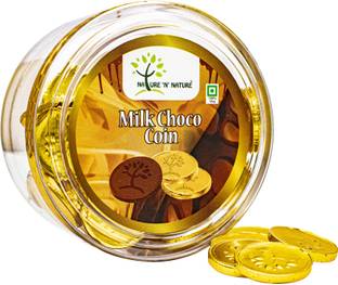 NATURE 'N' NATURE Gold Coin Milk Chocolates, 135g Gift Pack, 60pcs gold coin chocolates Brittles