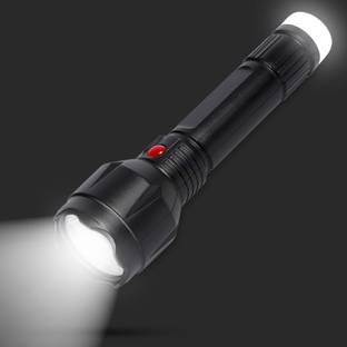 Make Ur Wish Dual Mode Power Full Led Rechargeable Torch Up to 400 Meter Range With BackLight Small Led Torch 4 hrs Torch Emergency Light