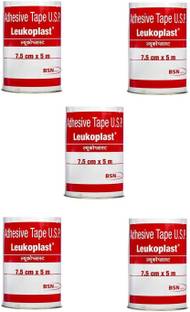 Leukoplast Adhesive Tape 7.5cm * 5mt (5 Roll) First Aid Tape