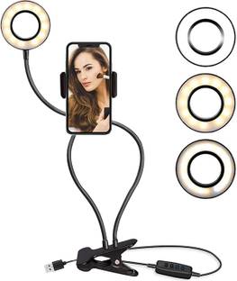 WRADER Professional Grade Ring Light for Computer, Laptop Light for Video Conferencing Zoom Lighting, Clip on Light Desk Light Reading Lamp Webcam Light with 3 Color Modes 10 Brightness Levels Ring Flash