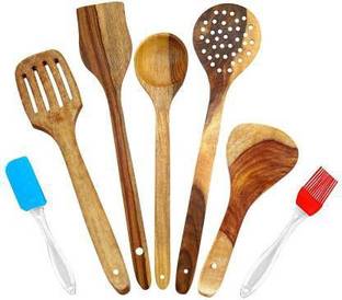 PURCHAZE24X7 Cooking Brush Silicone Combo With Spatula Set Of 5 Silicone Flat Pastry Brush