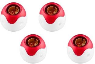JELECTRICALS Fancy Rose Bulb holder -Pack of 4 Polypropylene Light Socket