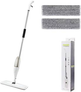 HSR Spray Mop for Floor Cleaning, Floor Mop with a Refillable Spray Bottle and 2 Washable Pads, Flat Mop for Home Kitchen Hardwood Laminate Wood Ceramic Tiles Floor Cleaning Wet & Dry Mop