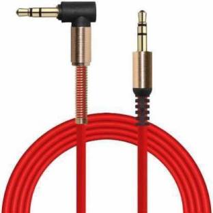 SANNO WORLD AUX Cable 1.5 m 3.5MM L shaped Aux Cable Right Angled 90 Degrees Auxiliary Cable for Car Audio, Mobile, Speaker & MP3 Player 1.5 m AUX Cable 1.5 m