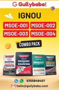 GullyBaba IGNOU MA Sociology (Latest Edition) MSOE-1|MSOE-2|MSOE-3|MSOE-4 In English 2nd Year COMBO Of IGNOU Help Book With Solved Sample Papers And Important Exam Notes Plus Guess Paper