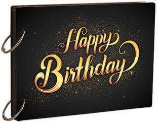 BPDESIGNSOLUTION Happy Birthday Moment Scrap Book Photo Album Size 8.5x6 inch 20 sheet Theme,  Scrapbook Kit