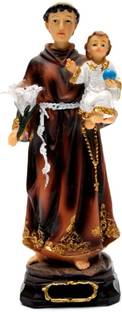 Divine Creations St Anthony Statue for Altar Decorative Showpiece  -  15 cm