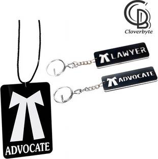 CLOVERBYTE Combo pack of Advocate Car hanging ornament , Advocate Key chain and Lawyer keychain (pack of 3) Car Hanging Ornament