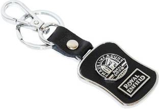 Kairos Black Leather Keychain Bullet Thunderbird Bike Key Chain