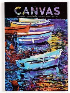 ANUPAM Canvas Painting Book A5 Specially for Oil Painting 280GSM pH Canvas Acid Free - 10 Sheets Sketch Pad