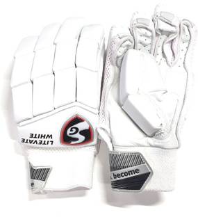 SG Litevate White- Youth (11-14yrs)-RH Batting Gloves