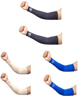 Glitter Non Slip Moisture Wicking Arm Sleeve for Riding/Cricket/Sun Protector/Running Arm Support