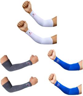 Glitter Non Slip Moisture Wicking Arm Sleeve for Riding/Cricket/Sun Protector/Running Elbow Support