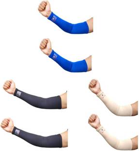 Glitter Non Slip Moisture Wicking Arm Sleeve for Riding/Cricket/Sun Protector/Running Elbow Support