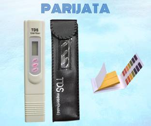 Parijata and pH strips, Digital LCD and Full pH 1-14 Test Indicator Litmus Paper Digital TDS Meter