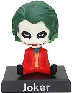 Elegant Lifestyle Super Villain Joker Action Figure | DC Comics | Limited Edition Bobblehead with Mobile Holder for Car Dashboard, Office Desk & Study Table