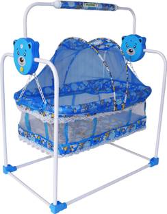 FLIPZON Baby Swing Cradle Jhula with Mosquito Net for New Born Baby (J10) Bassinet