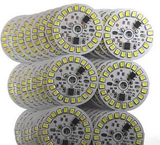 ROOPREKHA 30 Pcs 9 Watt Direct On Board LED Bulb Raw Materials WHITE Color Light Electronic Hobby Kit