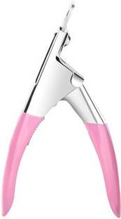 Zinzo Nail Cutter | Professional Nail Art Premium Tips Clipper | False Nail Trimmer | Artificial Nail Edge Cutter K1 Manicure Tool Pink